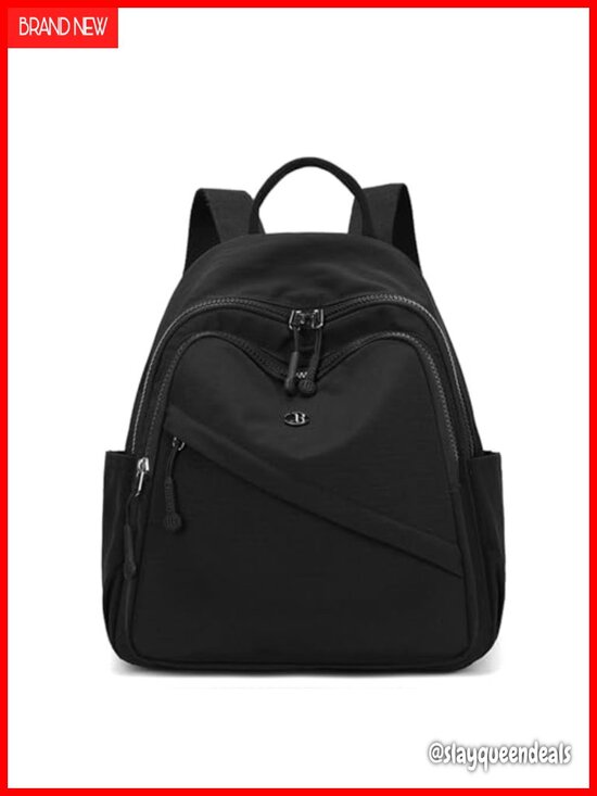 Mini Nylon Backpack for Women, Lightweight Travel Daypack, Adjustable Straps, main image 4